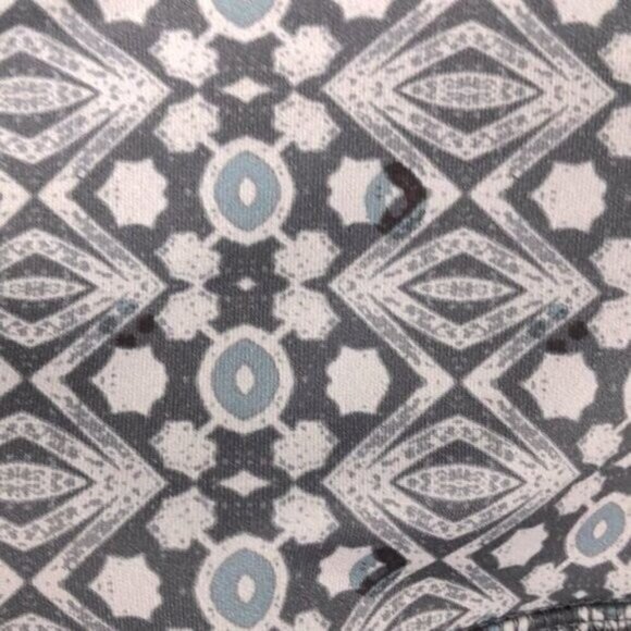 Daily Practice Compression Leggings Yoga Blue/Grey Geometric High-Waist XS NEW - Picture 8 of 11